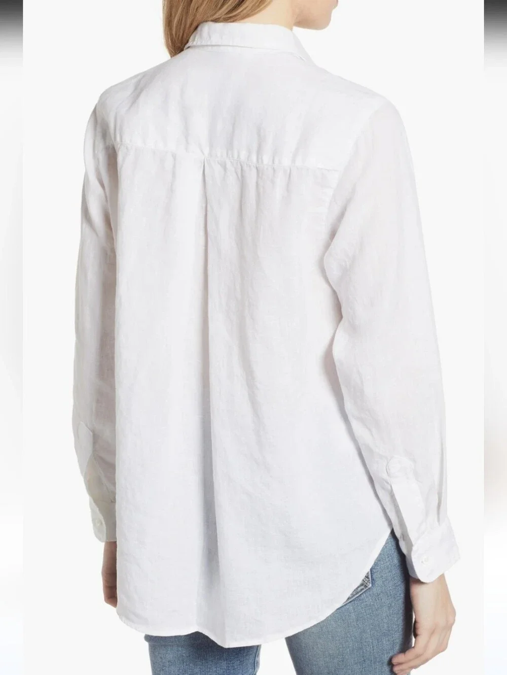 Grayson By Frank &Eileen The Hero 100% Cotton Button Down Top White - Picture 10 of 16